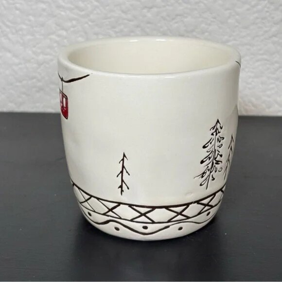 Potter's Studio SKI VILLAGE Winter Snow Theme Mug NEW - Picture 3 of 6
